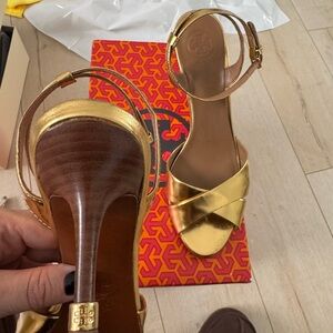 Tory Burch Gold Women's Sandals